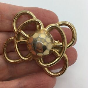 KARU Vintage Gold Tone Brooch